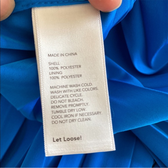 Kate Spade Saturday blue pleated skater mini skirt - Picture 8 of 9